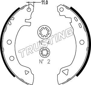 Trusting 004.008 - Jeu de mâchoires de frein cwaw.fr