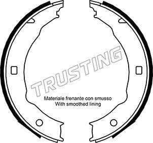 Trusting 079.193 - Jeu de mâchoires de frein, frein de stationnement cwaw.fr