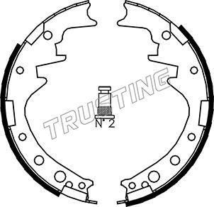 Trusting 115.249 - Jeu de mâchoires de frein cwaw.fr