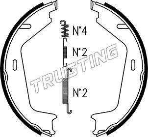 Trusting 127.273K - Jeu de mâchoires de frein, frein de stationnement cwaw.fr