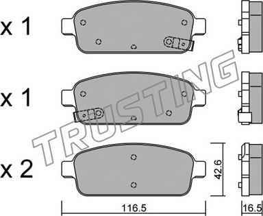 Quinton Hazell 1263701519 - Kit de plaquettes de frein, frein à disque cwaw.fr