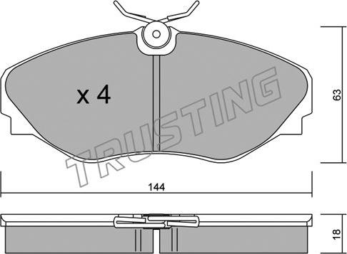 Valeo 670669 - Kit de plaquettes de frein, frein à disque cwaw.fr