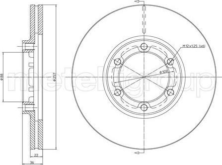 Denckermann B130611 - Disque de frein cwaw.fr