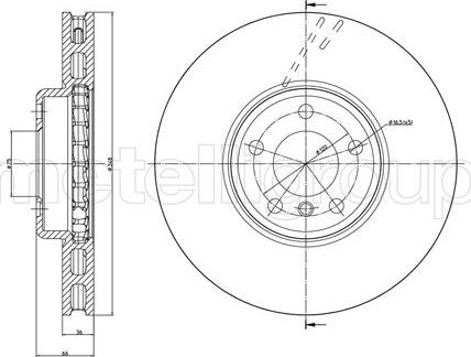 Triscan 3415124 - Disque de frein cwaw.fr