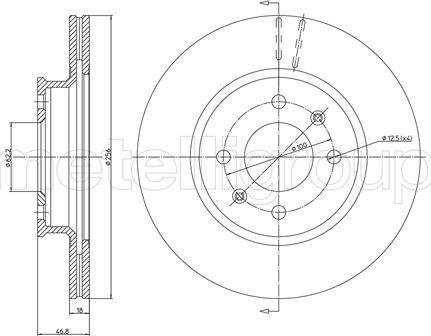 Metzger 25114 - Disque de frein cwaw.fr