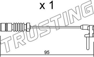 Trusting SU.011 - Contact d'avertissement, usure des plaquettes de frein cwaw.fr