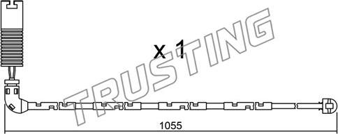 Trusting SU.196 - Contact d'avertissement, usure des plaquettes de frein cwaw.fr