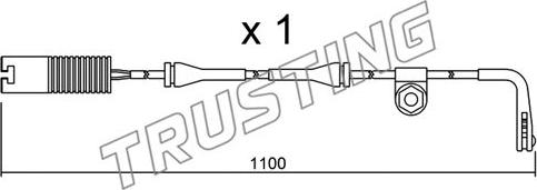 Trusting SU.148 - Contact d'avertissement, usure des plaquettes de frein cwaw.fr