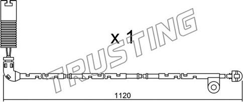 Trusting SU.156 - Contact d'avertissement, usure des plaquettes de frein cwaw.fr