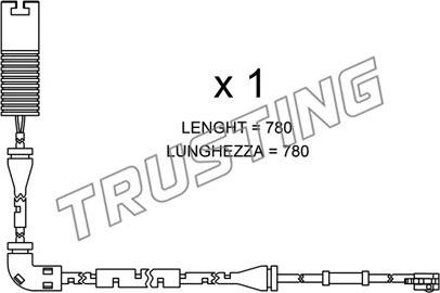 Trusting SU.153 - Contact d'avertissement, usure des plaquettes de frein cwaw.fr