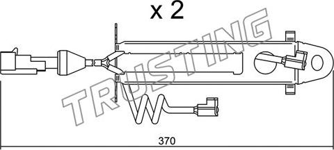 Trusting SU.168K - Contact d'avertissement, usure des plaquettes de frein cwaw.fr