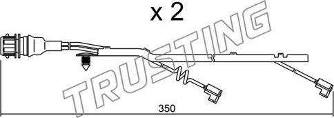 Trusting SU.182K - Contact d'avertissement, usure des plaquettes de frein cwaw.fr