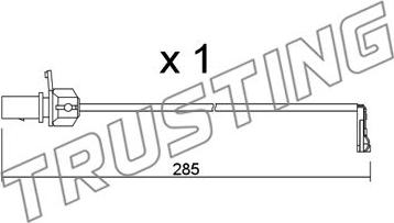 Trusting SU.345 - Contact d'avertissement, usure des plaquettes de frein cwaw.fr