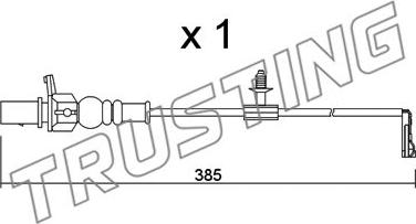 Trusting SU.348 - Contact d'avertissement, usure des plaquettes de frein cwaw.fr