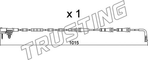 Trusting SU.357 - Contact d'avertissement, usure des plaquettes de frein cwaw.fr