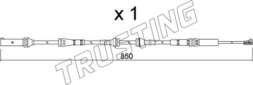 Trusting SU.366 - Contact d'avertissement, usure des plaquettes de frein cwaw.fr