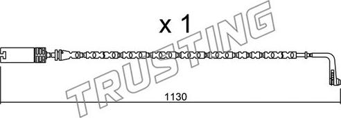 Trusting SU.300 - Contact d'avertissement, usure des plaquettes de frein cwaw.fr