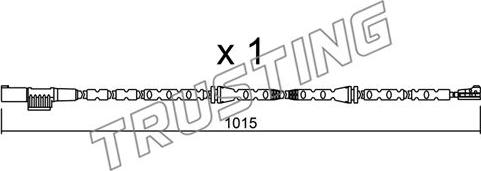 Trusting SU.307 - Contact d'avertissement, usure des plaquettes de frein cwaw.fr