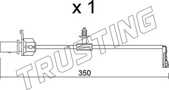 Trusting SU.380 - Contact d'avertissement, usure des plaquettes de frein cwaw.fr