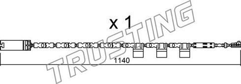 Trusting SU.325 - Contact d'avertissement, usure des plaquettes de frein cwaw.fr