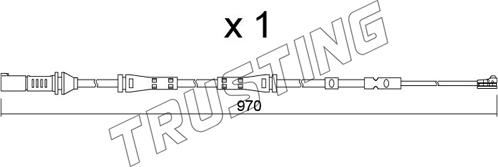 Trusting SU.375 - Contact d'avertissement, usure des plaquettes de frein cwaw.fr