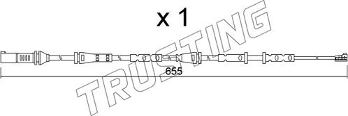 Trusting SU.378 - Contact d'avertissement, usure des plaquettes de frein cwaw.fr