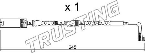 Trusting SU.297 - Contact d'avertissement, usure des plaquettes de frein cwaw.fr