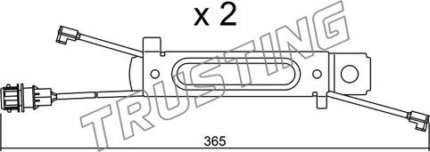 Trusting SU.245K - Contact d'avertissement, usure des plaquettes de frein cwaw.fr