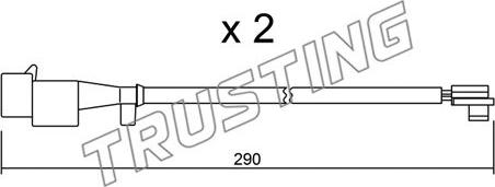 Trusting SU.260K - Contact d'avertissement, usure des plaquettes de frein cwaw.fr