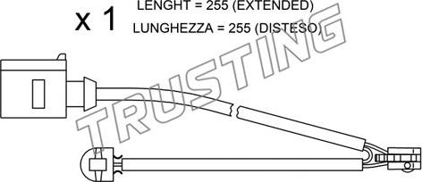 Trusting SU.218 - Contact d'avertissement, usure des plaquettes de frein cwaw.fr