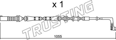 Trusting SU.283 - Contact d'avertissement, usure des plaquettes de frein cwaw.fr