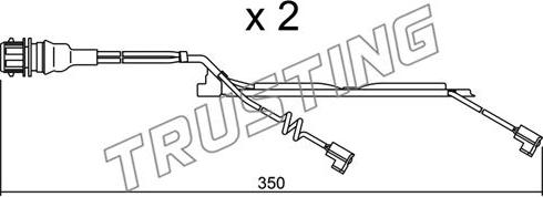 Trusting SU.231K - Contact d'avertissement, usure des plaquettes de frein cwaw.fr