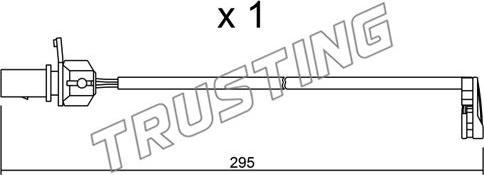 Trusting SU.224 - Contact d'avertissement, usure des plaquettes de frein cwaw.fr