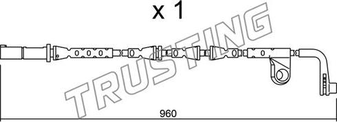 Trusting SU.220 - Contact d'avertissement, usure des plaquettes de frein cwaw.fr