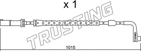 Trusting SU.221 - Contact d'avertissement, usure des plaquettes de frein cwaw.fr