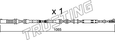 Trusting SU.276 - Contact d'avertissement, usure des plaquettes de frein cwaw.fr