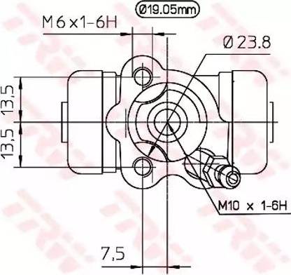 TRW BWD267 - Cylindre de roue cwaw.fr