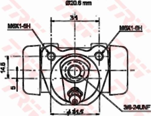 TRW BWF184 - Cylindre de roue cwaw.fr