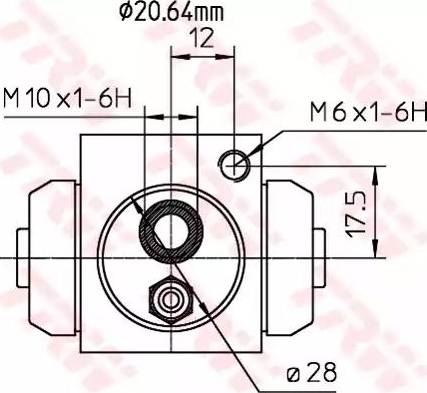 TRW BWF309 - Cylindre de roue cwaw.fr