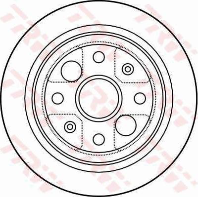 TRW DF4004 - Disque de frein cwaw.fr