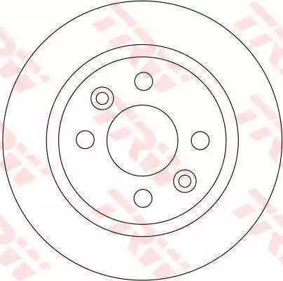 TRW DF1013BP - Disque de frein cwaw.fr