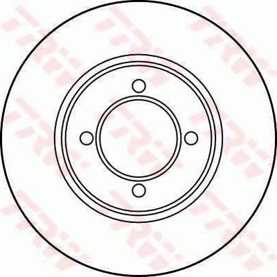 TRW DF1911 - Disque de frein cwaw.fr