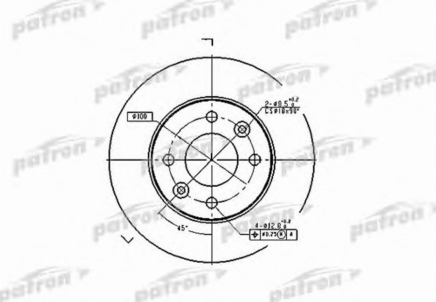 TRW DF1015BP - Disque de frein cwaw.fr