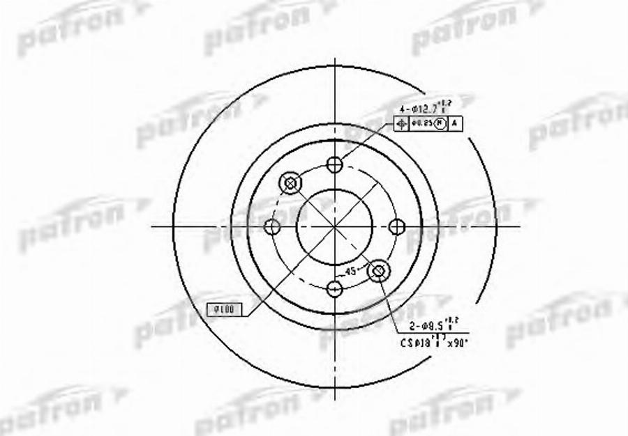 TRW DF1017BP - Disque de frein cwaw.fr