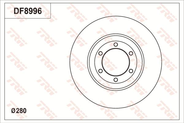 TRW DF8996 - Disque de frein cwaw.fr