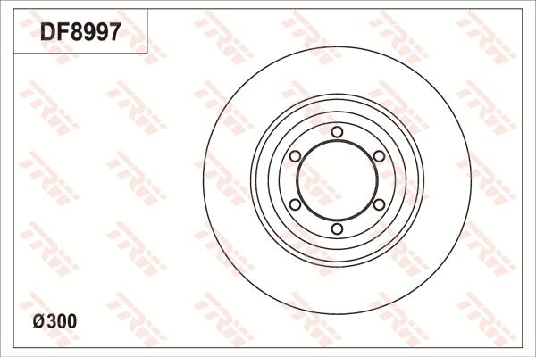 TRW DF8997 - Disque de frein cwaw.fr