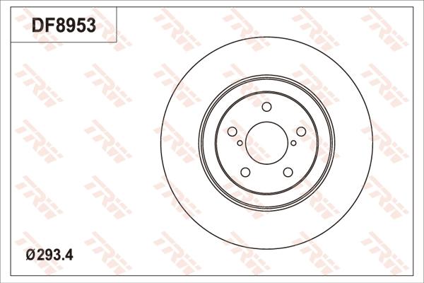 TRW DF8953 - Disque de frein cwaw.fr