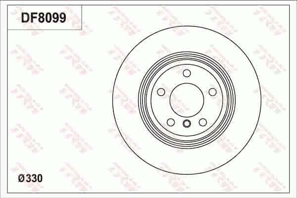 TRW DF8099 - Disque de frein cwaw.fr