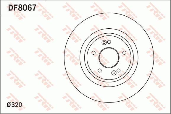 TRW DF8067 - Disque de frein cwaw.fr