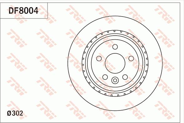 TRW DF8004 - Disque de frein cwaw.fr